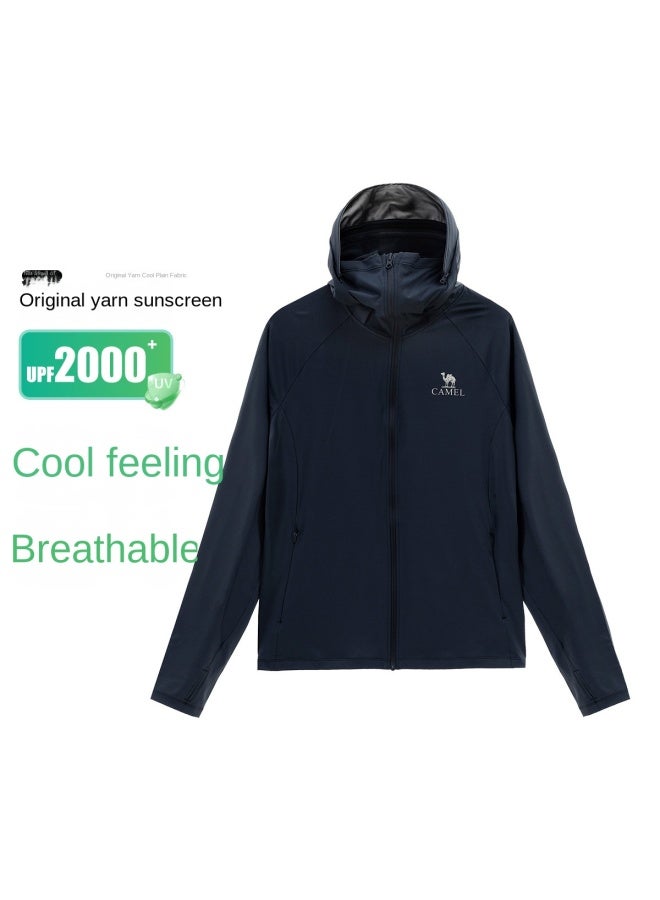 camel Full Face Sun Protection】uv Protection Breathable Sun Shirt For Men, Summer Lightweight Sun Protection Jacket, Men's Sports Sun Protective Outerwear - Image 2