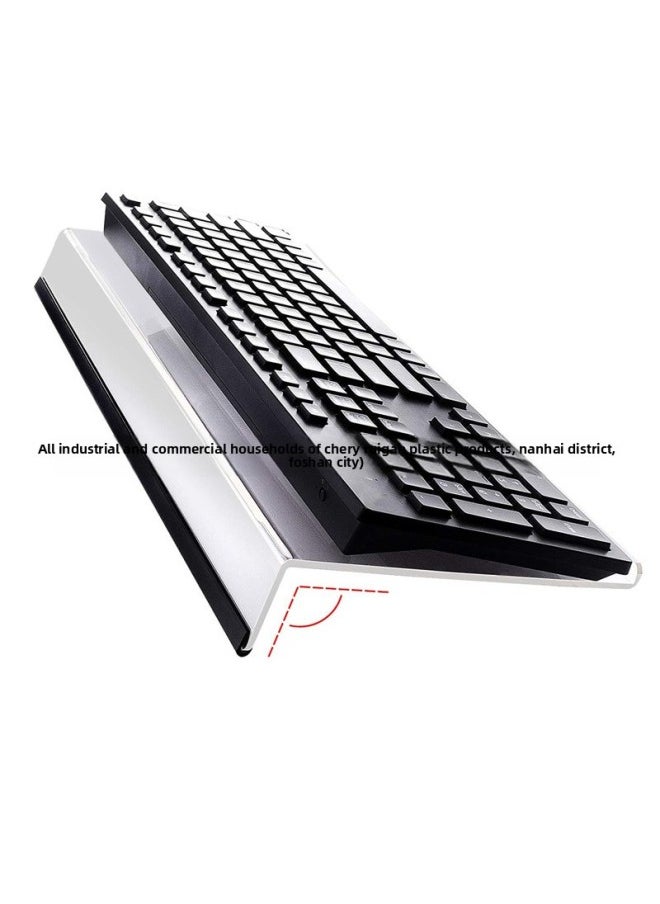 Acrylic Keyboard Support Stand Pad High Display Stand Tilt Non-slip Bracket Keyboard Rack Laptop Stand-Color:Black-Style:3 Pieces (paper Box)