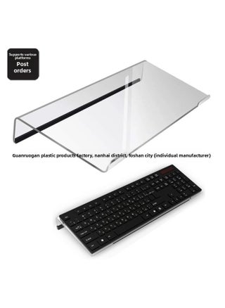 Acrylic Keyboard Support Stand Pad High Display Stand Tilt Non-slip Bracket Keyboard Rack Laptop Stand-Color:Black-Style:3 Pieces (paper Box) - pzsku/Z1935772281842B642054Z/45/1746230479/3b5d40b8-5827-4651-9910-9fe0c43aca26