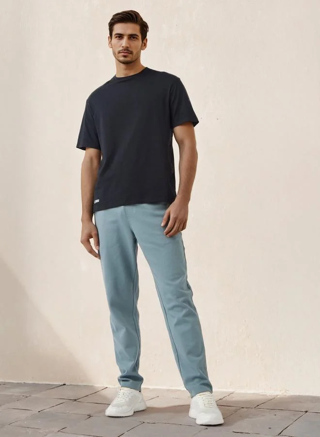 ADOT by Splash Embossed Logo Track Pants with Pockets
