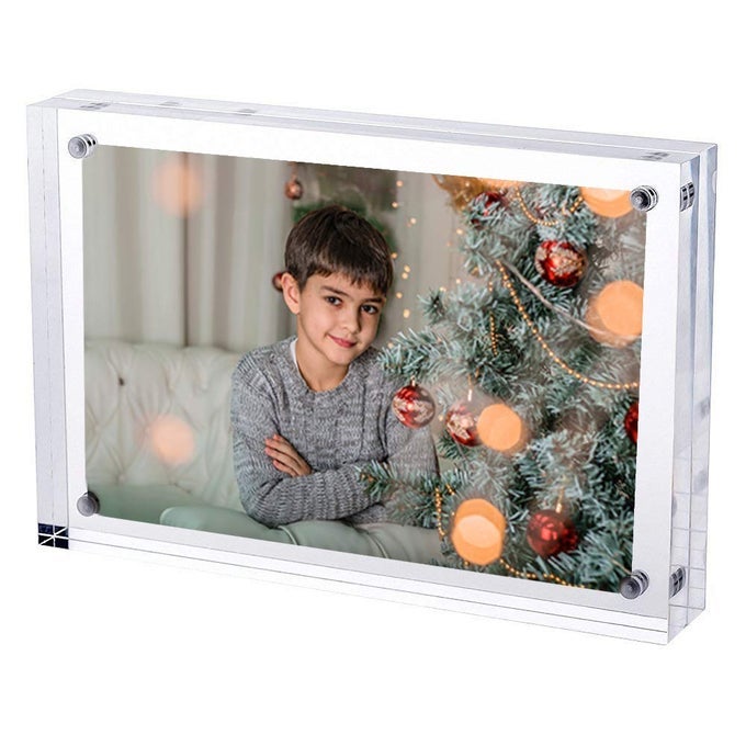 A5 ACRYLIC PHOTO FRAME MAGNETIC MULTIPURPOSE GLASS EFFECT PICTURE FRAME PERFECT TO DISPLAY ON YOUR DESK OR STAND ON YOUR SIDEBOARD 148MM X 210MM