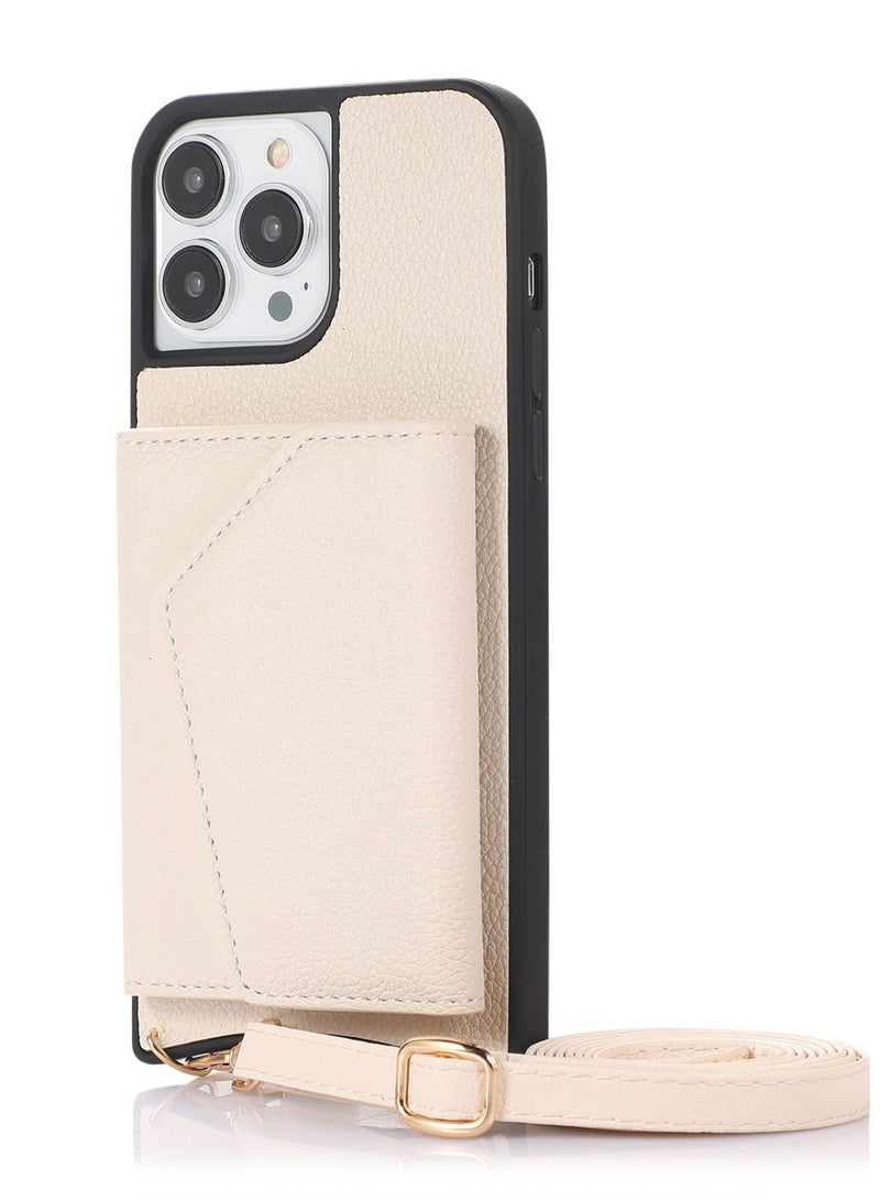 Suteni Back Cover Card Slots Leather Phone Case for iPhone - Image 1
