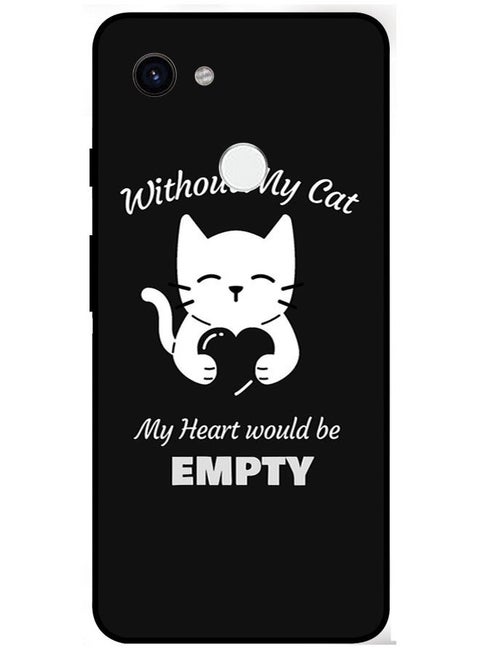 Protective Case Cover For Google Pixel 3A XL Smart Series Printed Protective Case Cover for Google Pixel 3A XL Without My Cat My Heart Would Be Empty