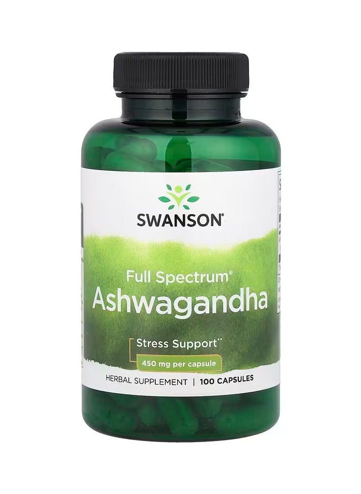 SWANSON Ashwagandha 450 mg 100 Capsules  - Image 1