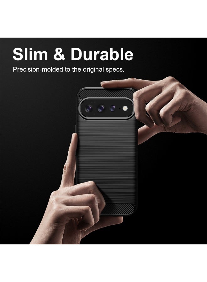 جراب Google Pixel 11 Pro XL – كفر حماية أرمور مقاوم للصدمات بتصميم ألياف كربون مع سطح مانع للانزلاق وTPU نحيف – حماية قوية - Image 5