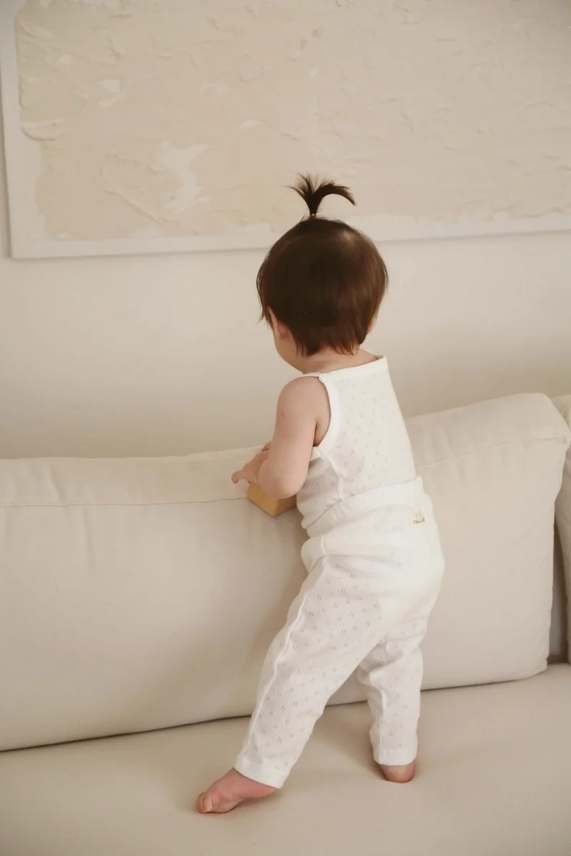 Ohlala Koala Lemon Embroidered Baby Rope Suspender - Tights Set
