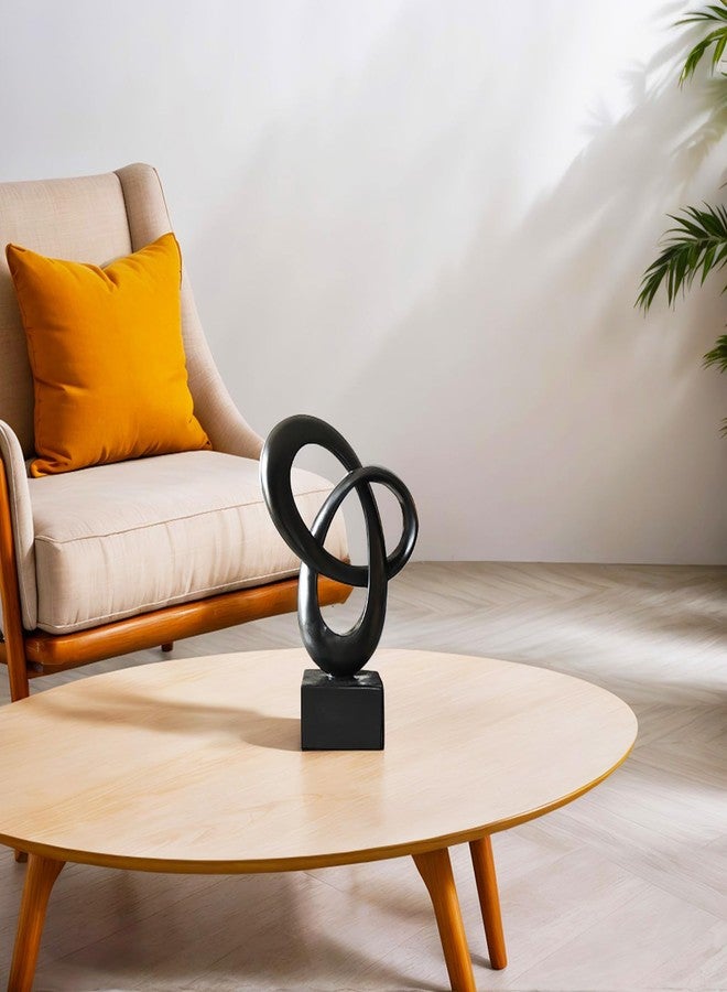 Dosker Knot Decor Mobius Stripe Statue,Modern Abstract Sculpture for Home Decor,Coffee Table Decor for Living Room,Office(Black) - Image 5