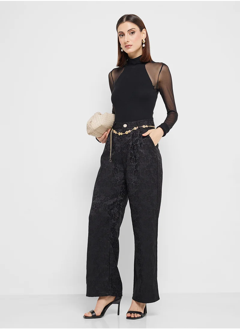 ELLA Self Textured Pants