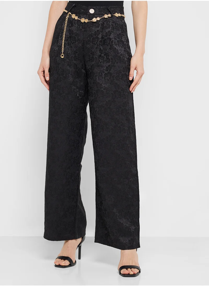 ايلا Self Textured Pants