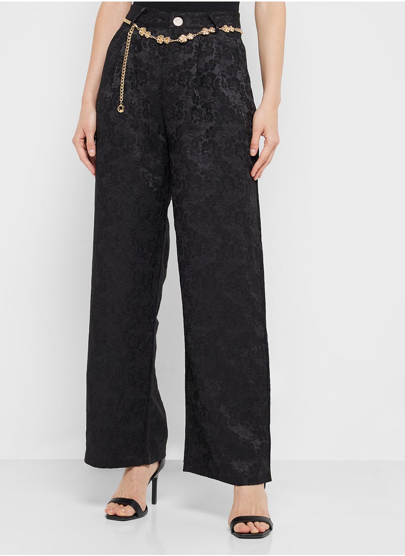 ELLA Self Textured Pants  - Image 2