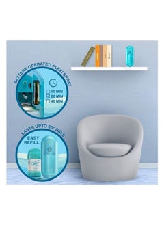 Godrej Aer Matic Automatic Air Freshener Auto Spray Kit With Flexi Control Cool Surf Blue 225ml  - Image 3