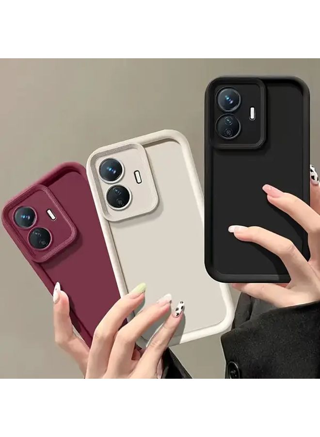 Ivory White Shockproof Soft Case For Galaxy A15 Phone Full Protection - Image 1