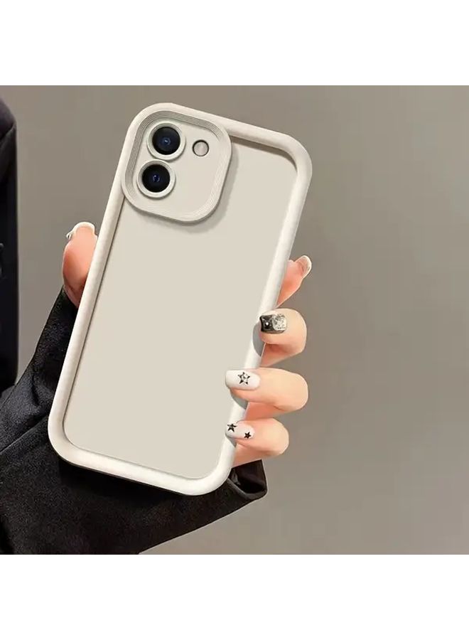 Ivory White Shockproof Soft Case For Galaxy A15 Phone Full Protection - Image 4