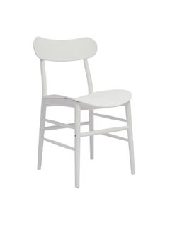 LIVING ACCENT High-Quality and Durable Simple Outdoor Chair White 81.5 x 47 x 52.5 cm 372-APP #01 WHITE 