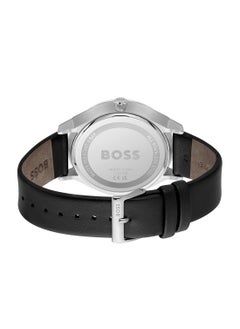 HUGO BOSS Men's Analog Round Shape Leather Wrist Watch 1514102 - 43 Mm  - Image 3