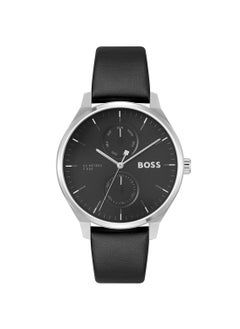 HUGO BOSS Men's Analog Round Shape Leather Wrist Watch 1514102 - 43 Mm  - Image 2