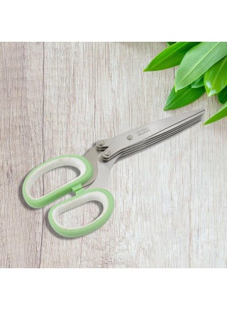 Garth Multifunction Vegetable Stainless Steel Herb Scissors with 5 Blades 1 Pc MultiPurpose Kitchen Shears for Quick Herb Vegetable Chopping Fast Meal Prep Ergonomic Handle Durable - pzsku/Z1936237C6EA9D09E4DEFZ/45/1746638065/81a5d7e8-edb1-498a-bf97-b26f067687db