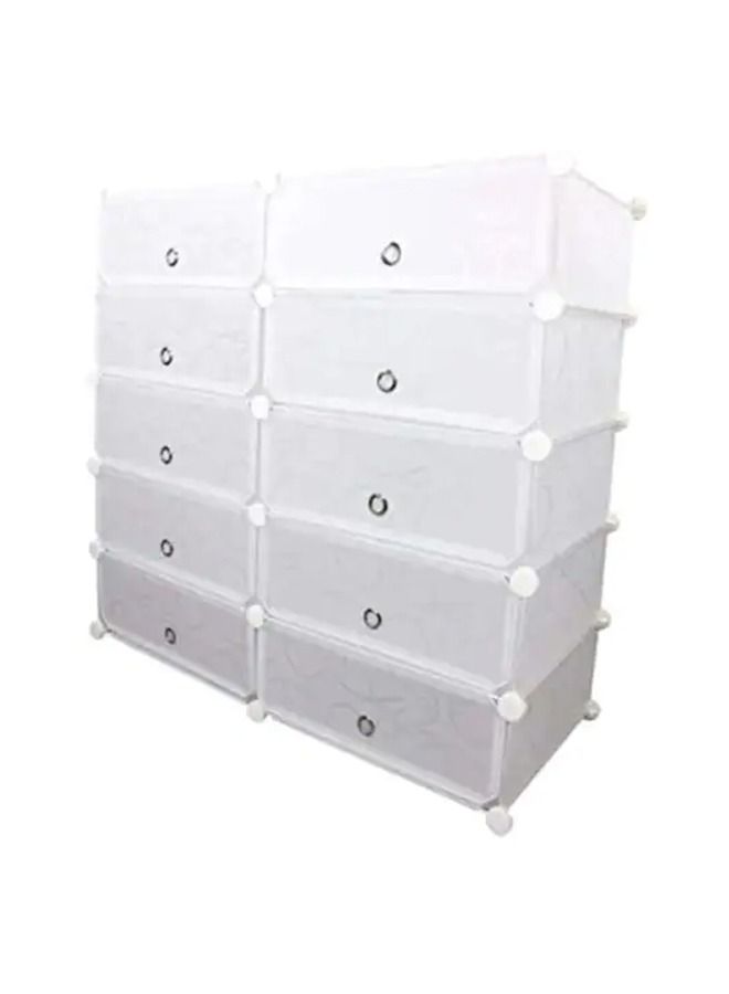 Yameem 10-Cubes Rectangular Storage Shoe Cabinet - Image 2