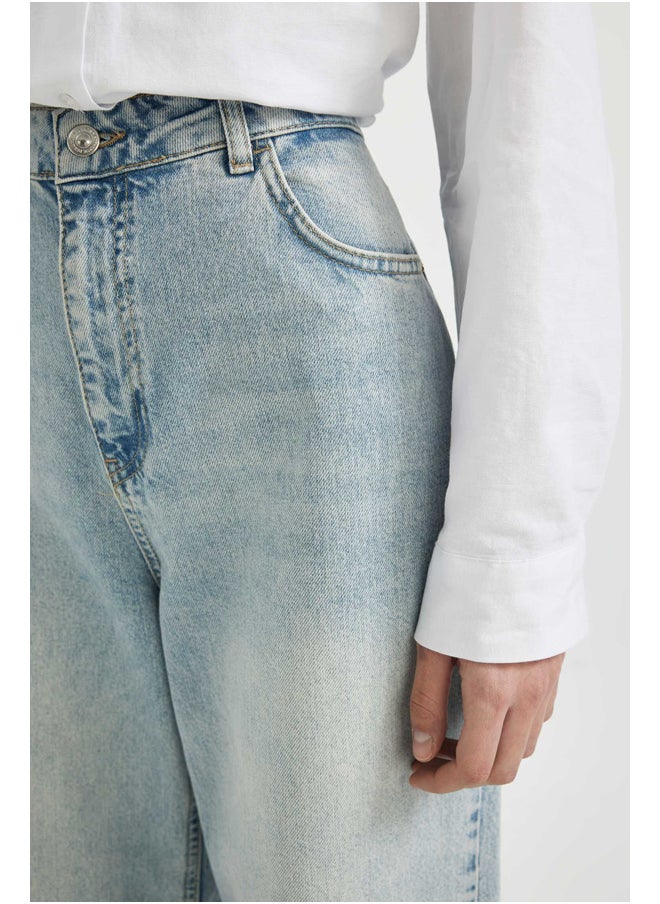 DeFacto - Woman 90'S Wide Leg Denim Trousers - Image 1