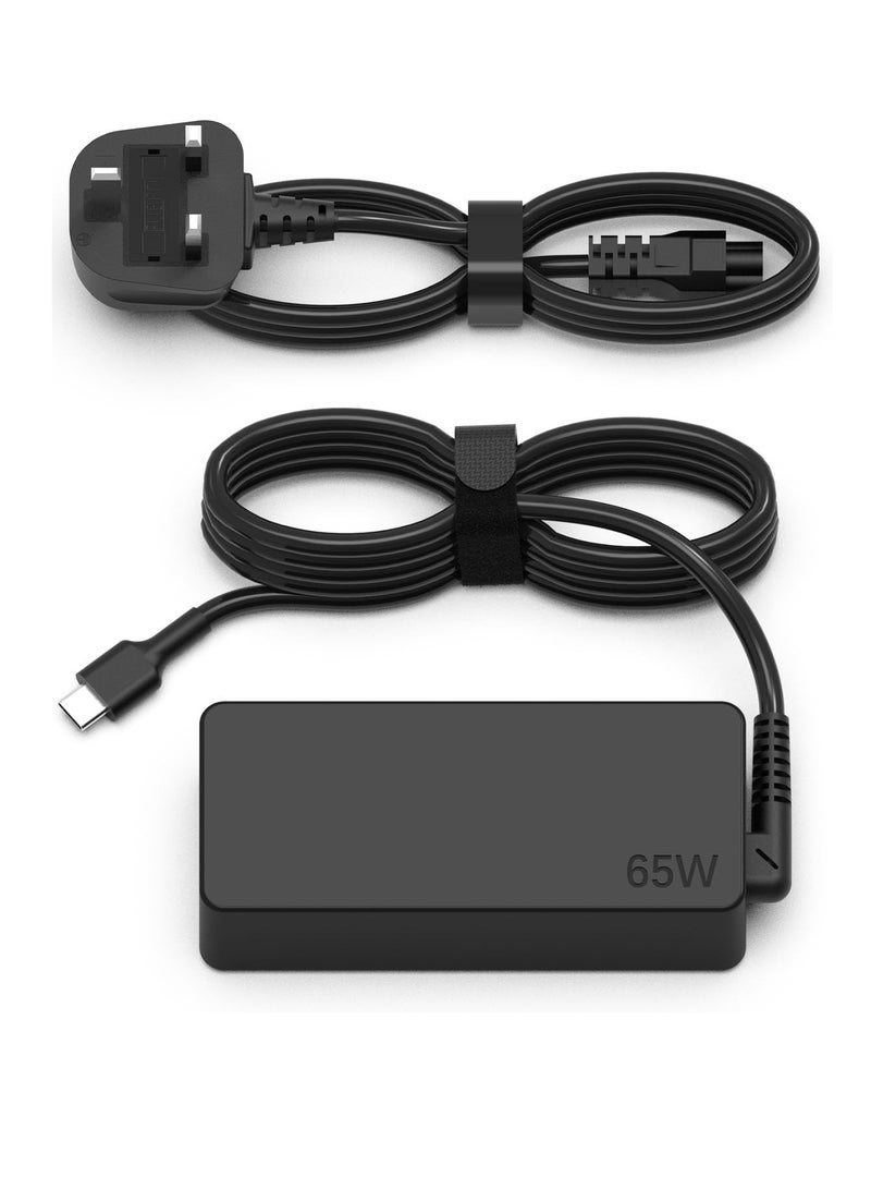 زيكسين شاحن كمبيوتر محمول عالمي 65 وات USB C: لهاتف Huawei Lenovo HP Acer Asus Samsung Mac book pro Dell، سلك طاقة بديل لمحول التيار المتردد السريع من النوع C - Image 1