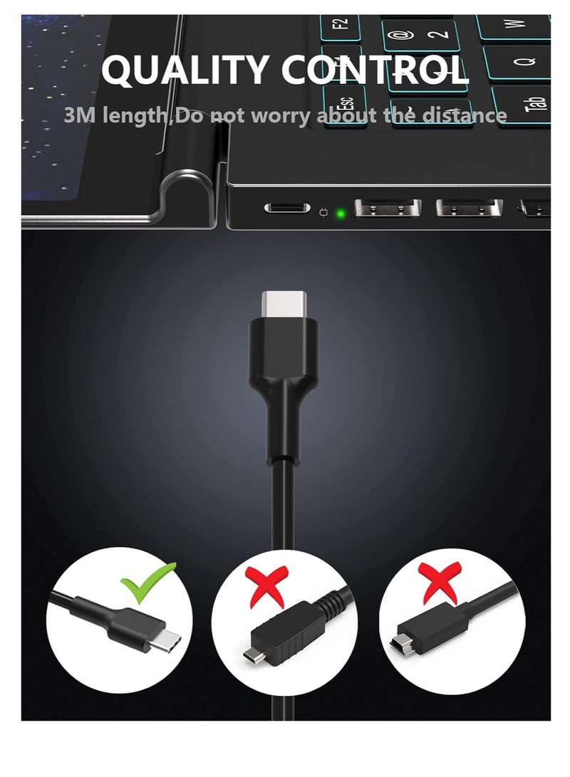 زيكسين شاحن كمبيوتر محمول عالمي 65 وات USB C: لهاتف Huawei Lenovo HP Acer Asus Samsung Mac book pro Dell، سلك طاقة بديل لمحول التيار المتردد السريع من النوع C - Image 3