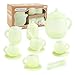 MCGMITT Tea Party Set for Toddler 35 15PCS Silicone Tea Set Kids Tea Set Includes Teapot 4 Tea Cups and Coasters Creamer Sugar Bowl 4 Spoons Kitchen Pretend Play for Little Girls Boys Age 36 - Image 2