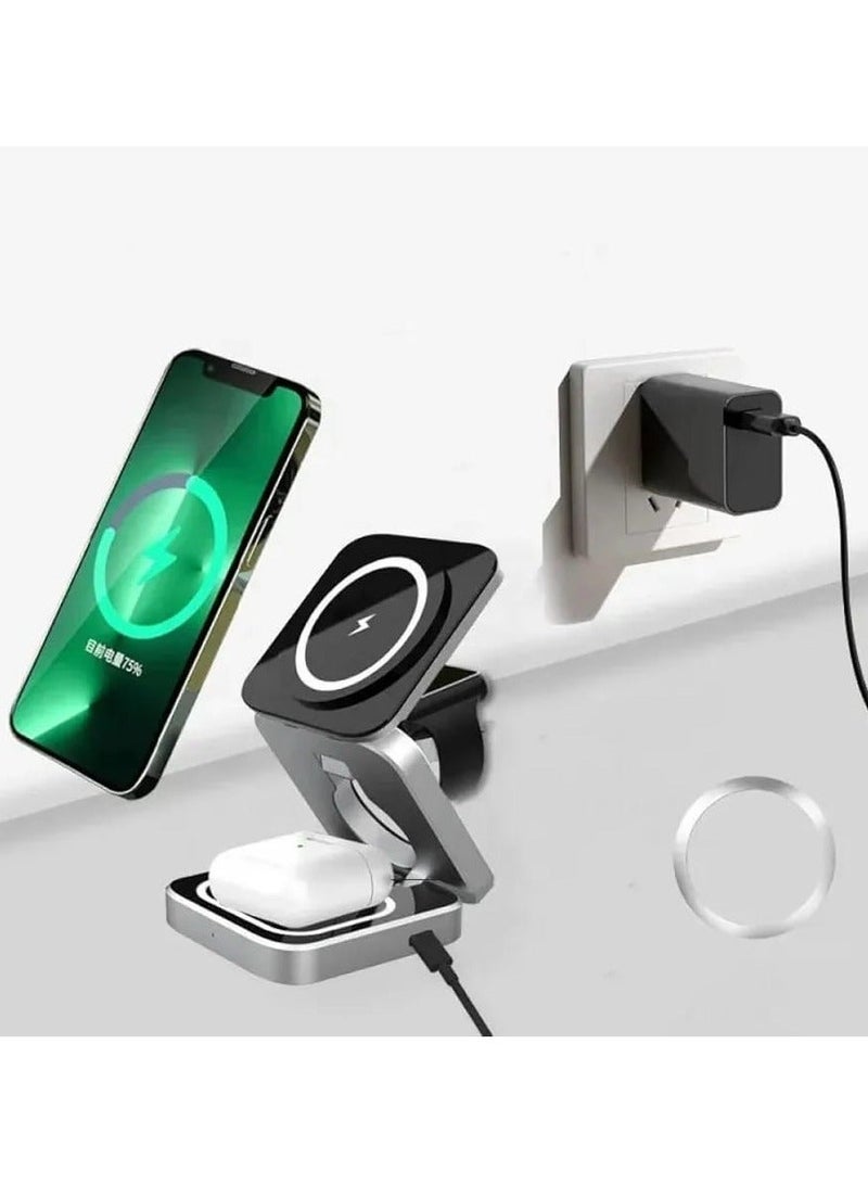 Denx Magnetic Phone Holder Wirless Charger Fast Charger DX1251 - Image 4