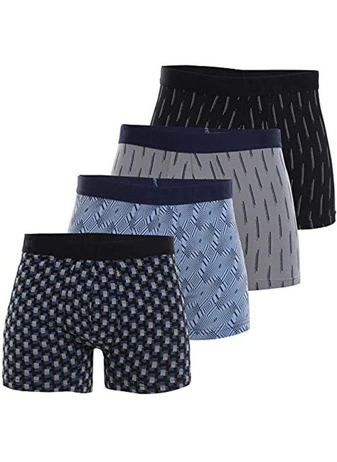 COTTONIL Mid-Rise Pack Of 4 Boxer Briefs 