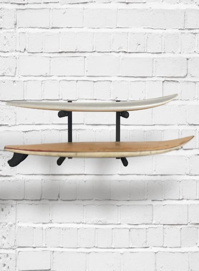 ASMSW Surfboard Storage Rack Hold 2 Surfboards, Sups, Paddle boards Metal Wall Mount Rack 2 Level Display Surf Rack Home and Garage Storage Mount - Image 4