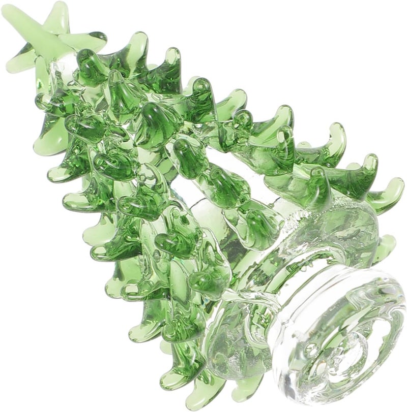 klarako Crystal Mini Christmas Tree, Christmas Tree Miniature Ornament Holiday Tree Collectible Figure for Cake Topper Flowerpot Dollhouse Decoration Accessories - Image 1