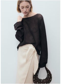MANGO Linen Sarong Skirt  - Image 3