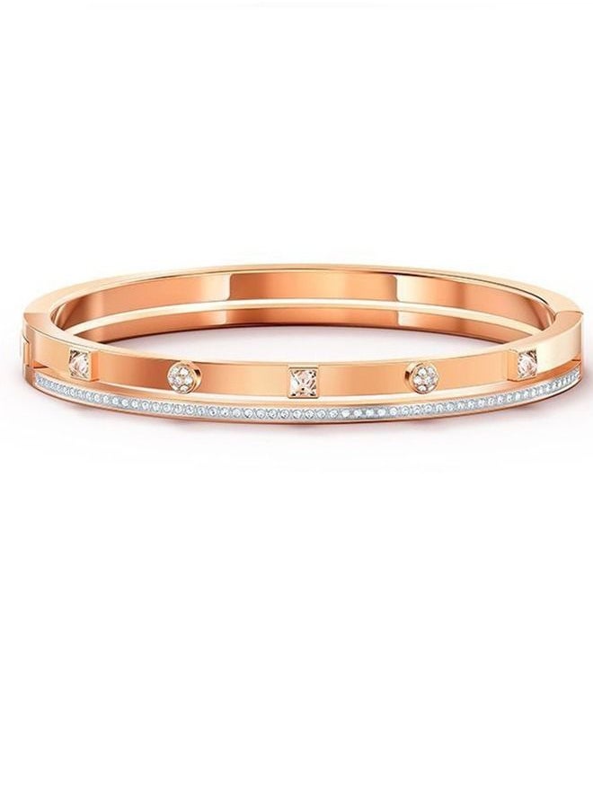 Arabest - Rose Gold Double Pyramid Bracelet - Image 1