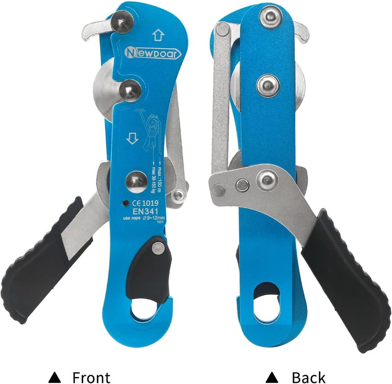Newdoar Climbing Stop Descender Rappelling Belay for Ropes 10-12mm The Novices for Rescue & Arborist CE Certification - Image 4