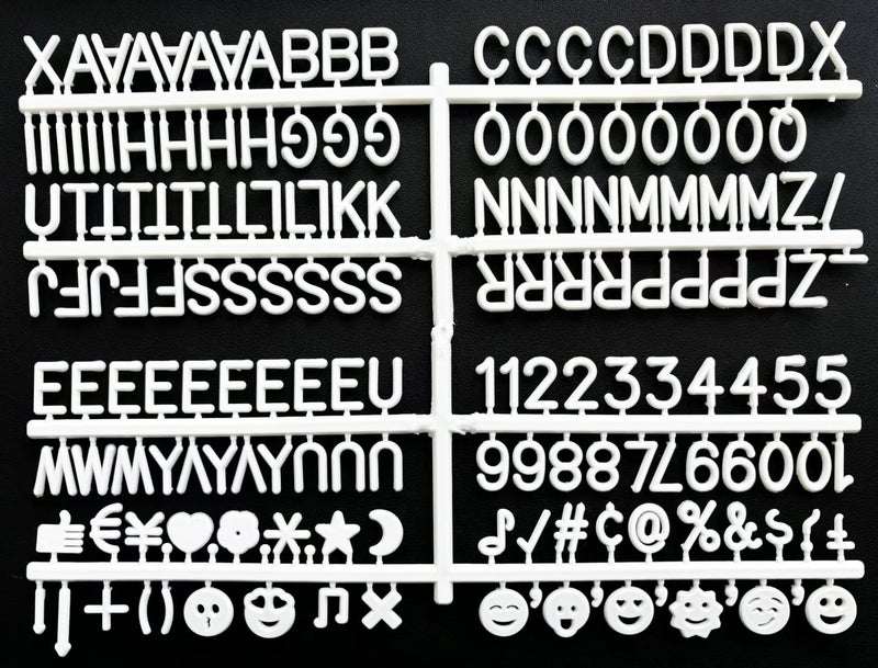 Hiflyer Letter Board Letters Only for Flet Letter Boards, Plastic Letter Board Sign Message Board Letters, Word Board with Letters, Numbers & Symbols Felt Letters for Changeable Changeable Letter Boards (170) - Image 2