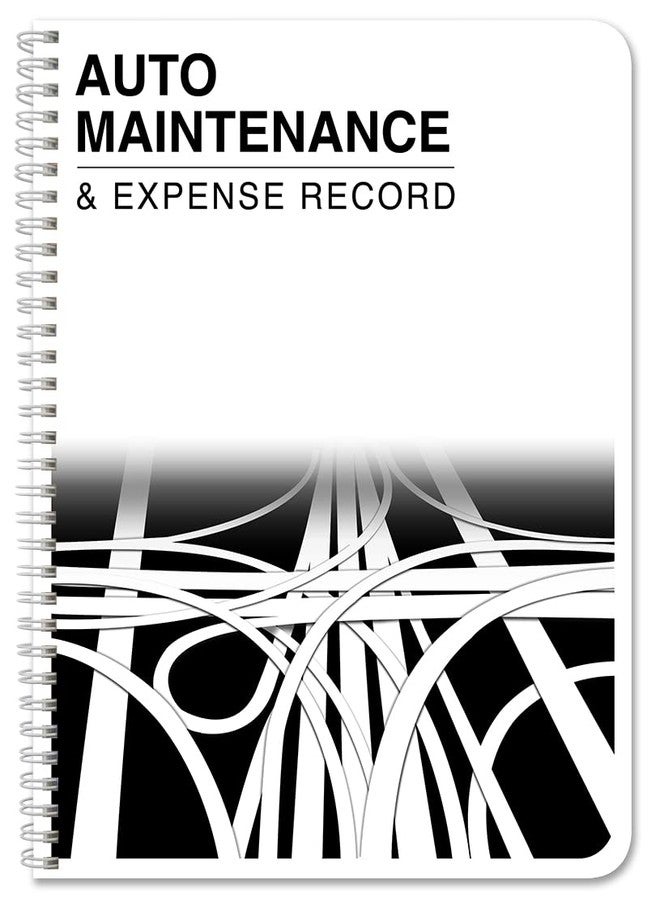 BookFactory Auto Maintenance and Vehicle Maintenance Log Book Car Maintenance & Expense Tracker Record Book Logbook - 8.5'' x 11'', 100 Pages, Wire-O (Made in USA) - Image 1