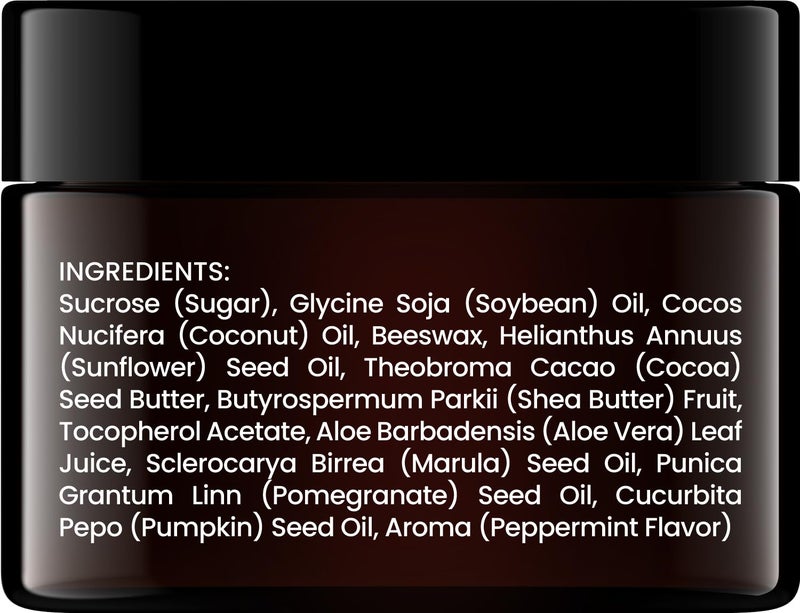 Brooklyn Botany Lip Scrub Exfoliator 1 oz â€“ Lip Moisturizer for Dry Lips and Chapped Lips â€“ Gentle Lip Exfoliator for Smooth and Brighter Lips â€“ Peppermint Flavor - Image 4