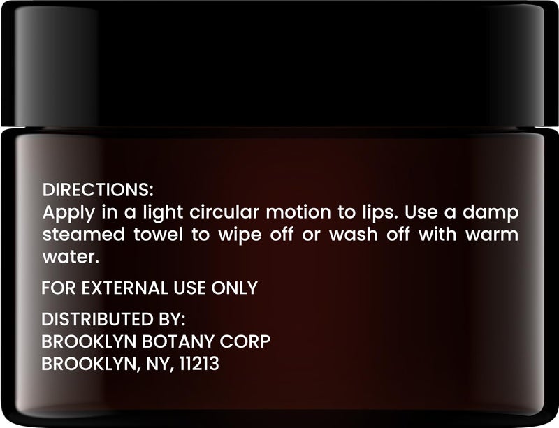 Brooklyn Botany Lip Scrub Exfoliator 1 oz â€“ Lip Moisturizer for Dry Lips and Chapped Lips â€“ Gentle Lip Exfoliator for Smooth and Brighter Lips â€“ Peppermint Flavor - Image 3