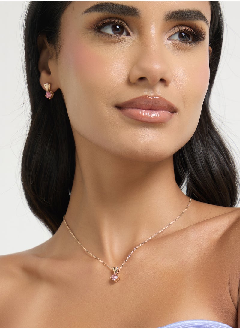 Ginger - Pendant Necklace & Earring Set - Image 1