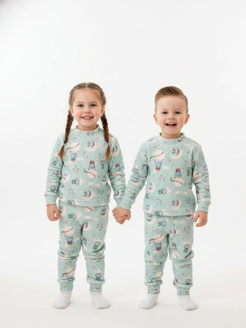 Cloud Fashion Printed Warmy Set - Image 1