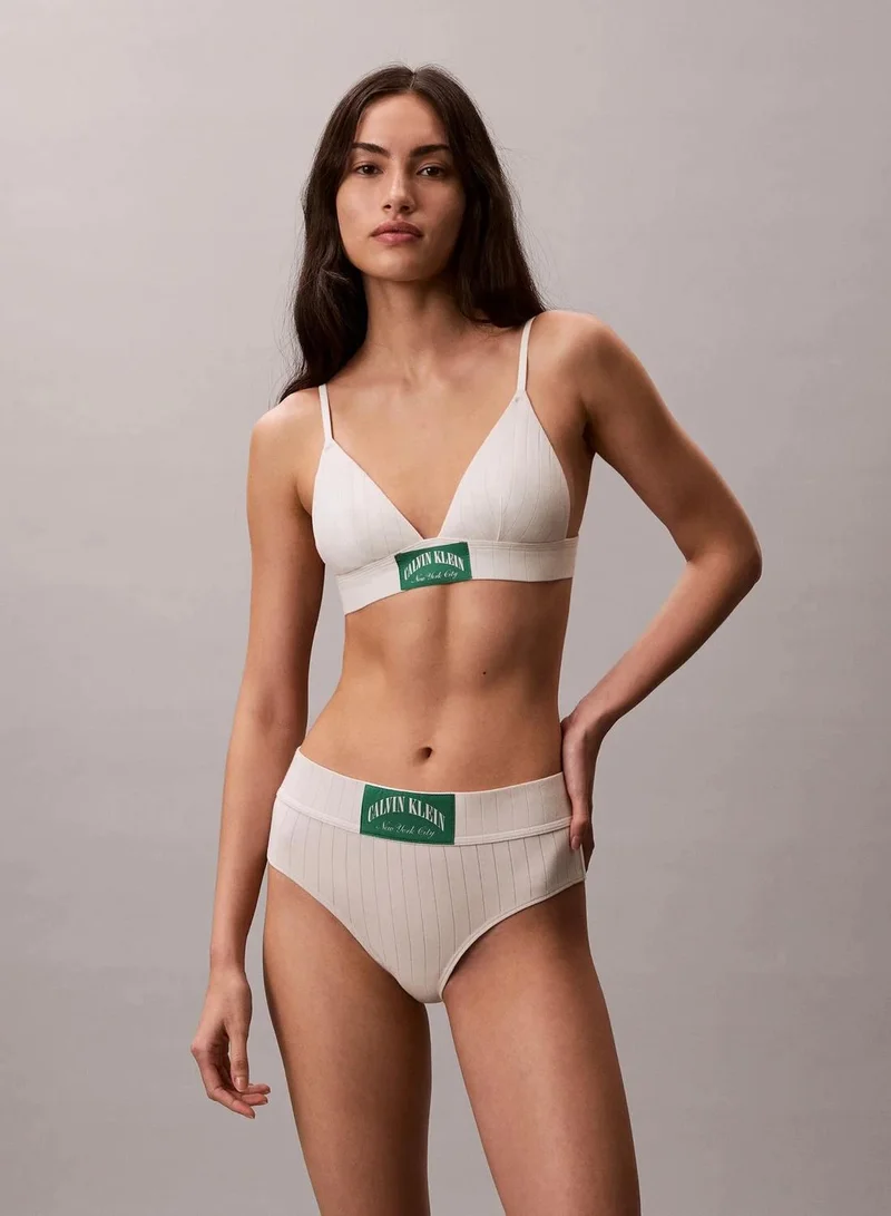 Lightly Lined Triangle Bralette - Heritage Classic Cotton Stretch