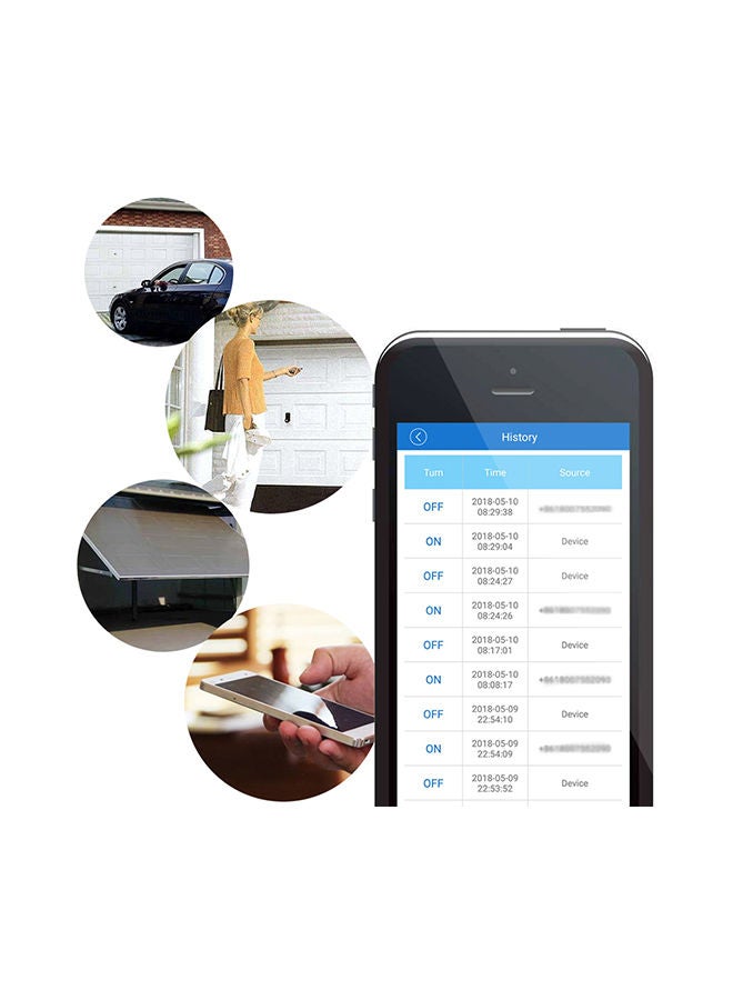 NIBEMINENT WiFi Garage Door Controller Smart Switch Black 235grams - Image 2