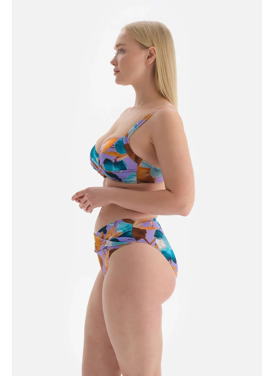 داجي Lila - Petrol Green High Waist Bottom
