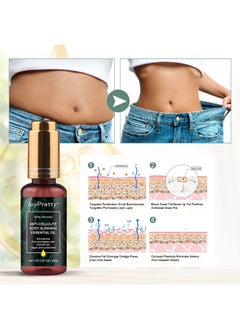 JoyPretty Anti-Cellulite Body Slimming Essential Oil, Anti Cellulite Firm and Tighten Skin Nourish Skin Body Slim Oil with Natural Ingredients 30ml  - Image 2