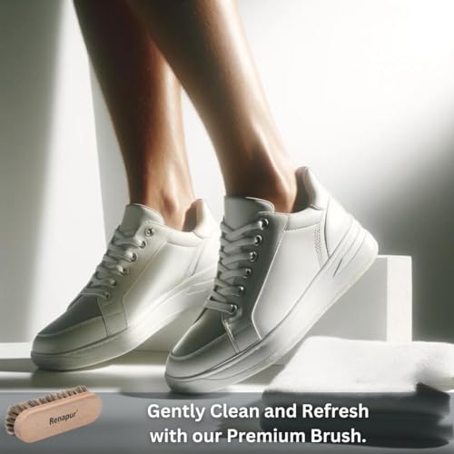 Renapur Premium Horsehair Brush - Super-Soft Bristles with Ergonomic Wooden Handle, Perfect for Polishing Leather & Cleaning Suede or Fabric Shoes/Boots. - Image 2