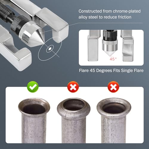 BEAMNOVA Flaring Tool Kit for Copper Tubing Brake Line Flaring Tool Set, for 1/8, 3/16, 1/4, 5/16, 3/8, 7/16, 1/2, 5/8, 3/4 inch Tubing,Brake Line Flaring Tool Kit - Image 3
