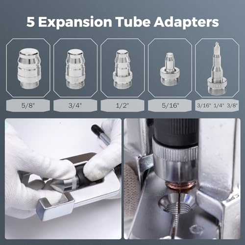 BEAMNOVA Flaring Tool Kit for Copper Tubing Brake Line Flaring Tool Set, for 1/8, 3/16, 1/4, 5/16, 3/8, 7/16, 1/2, 5/8, 3/4 inch Tubing,Brake Line Flaring Tool Kit - Image 4