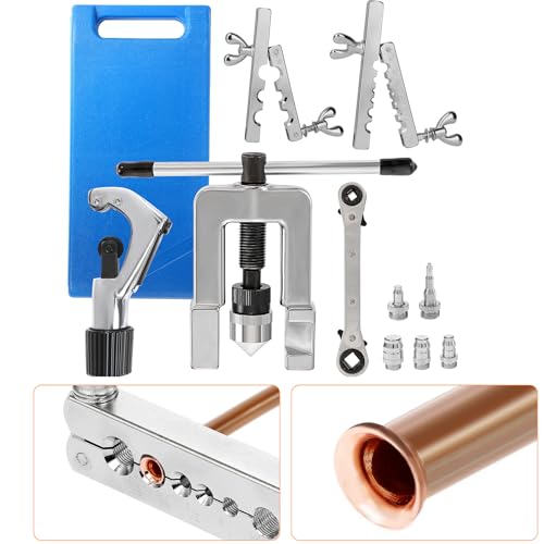 BEAMNOVA Flaring Tool Kit for Copper Tubing Brake Line Flaring Tool Set, for 1/8, 3/16, 1/4, 5/16, 3/8, 7/16, 1/2, 5/8, 3/4 inch Tubing,Brake Line Flaring Tool Kit - Image 1