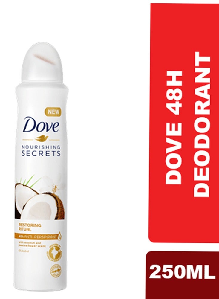 Dove Nourishing Secrets Restoring Ritual Deodorant 250ml Pack of 6 - Image 2