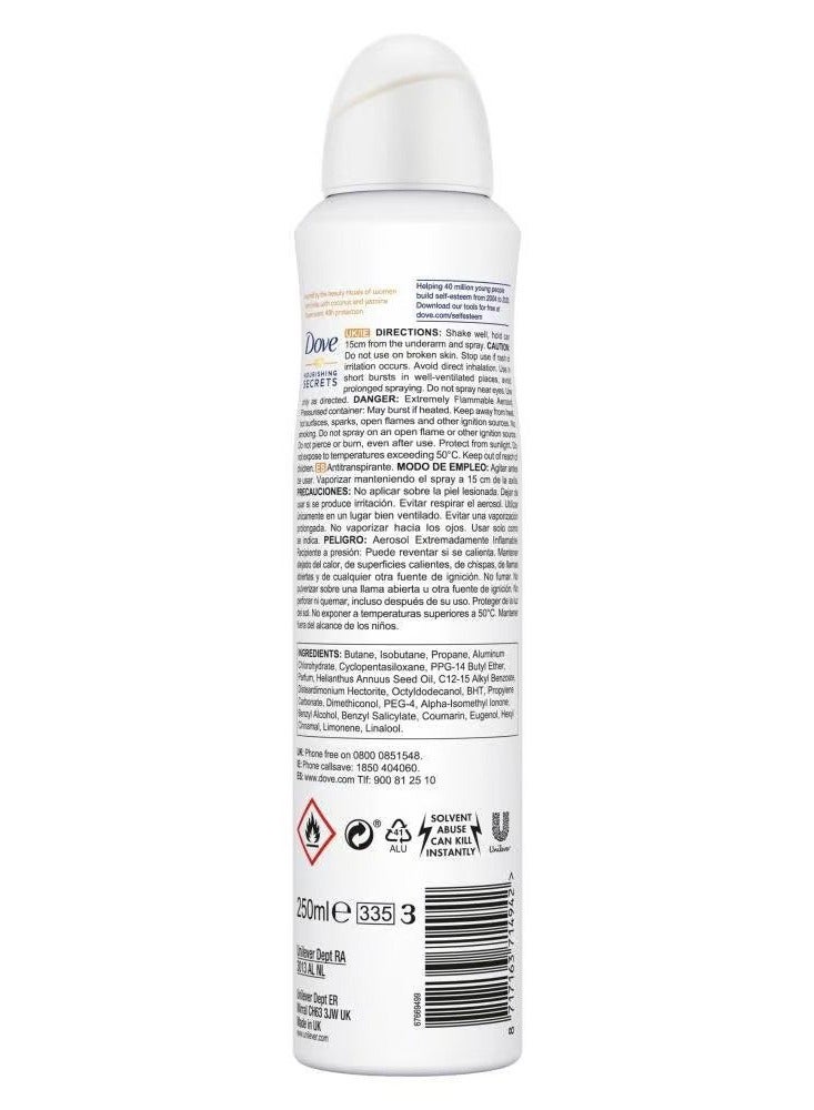 Dove Nourishing Secrets Restoring Ritual Deodorant 250ml Pack of 6 - Image 4