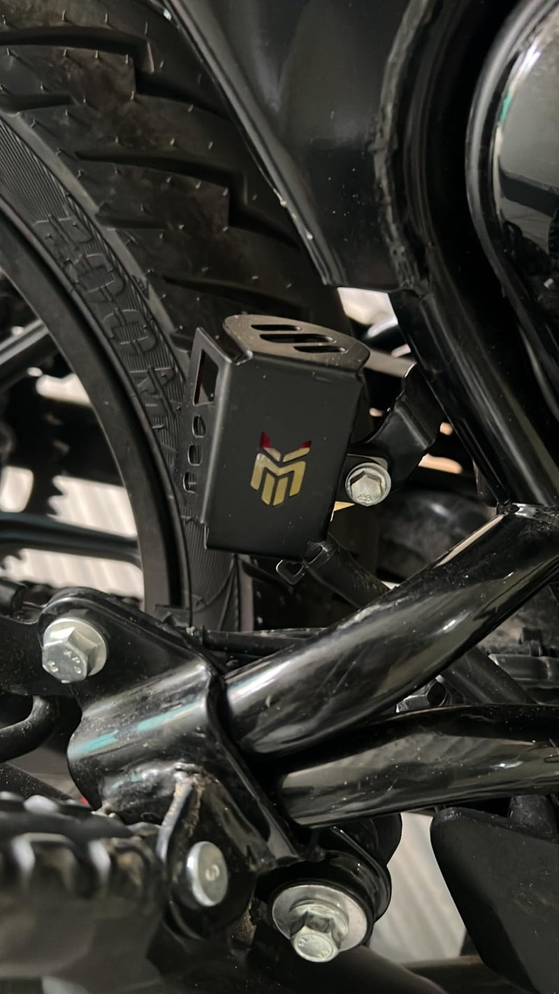 Milachin RE 350 Hunter Series Combo Tail Tidy, Disc Brake Oil Box Cover Cap,Headlight Grill (X) Design, Ladies Footrest for 350 Hunter (Style-02) - Image 4